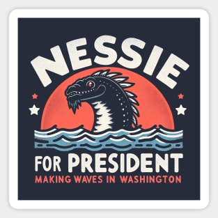 Nessie for President Magnet